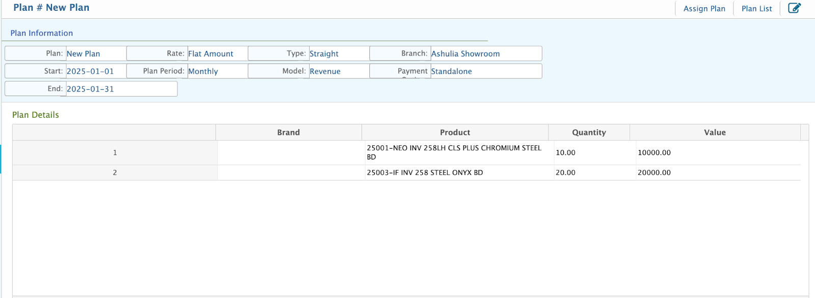 Features on the List Page